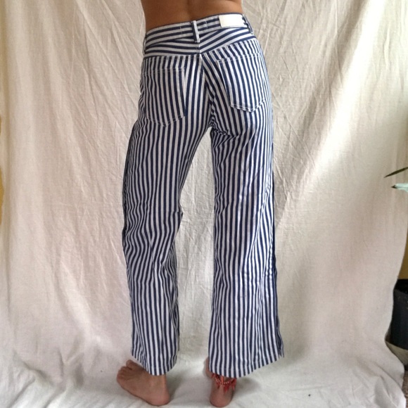 ZEE GEE WHY stripe denim size 26 snaps on side - Picture 2 of 7